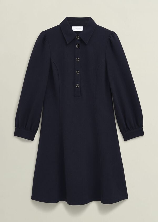 Hobbs Alara Ponte Dress Navy