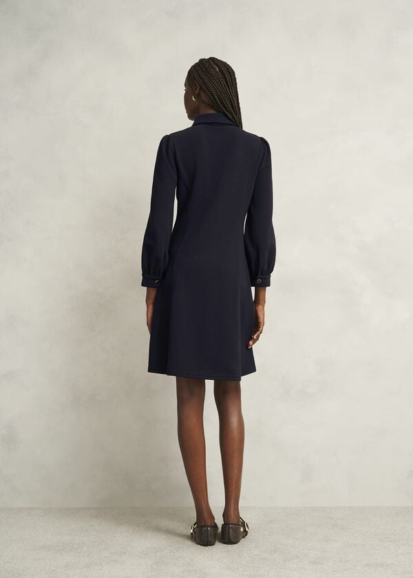Hobbs Alara Ponte Dress Navy