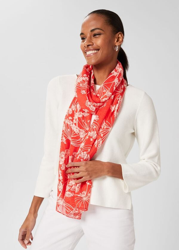 hobbs Alara Scarf Red Multi