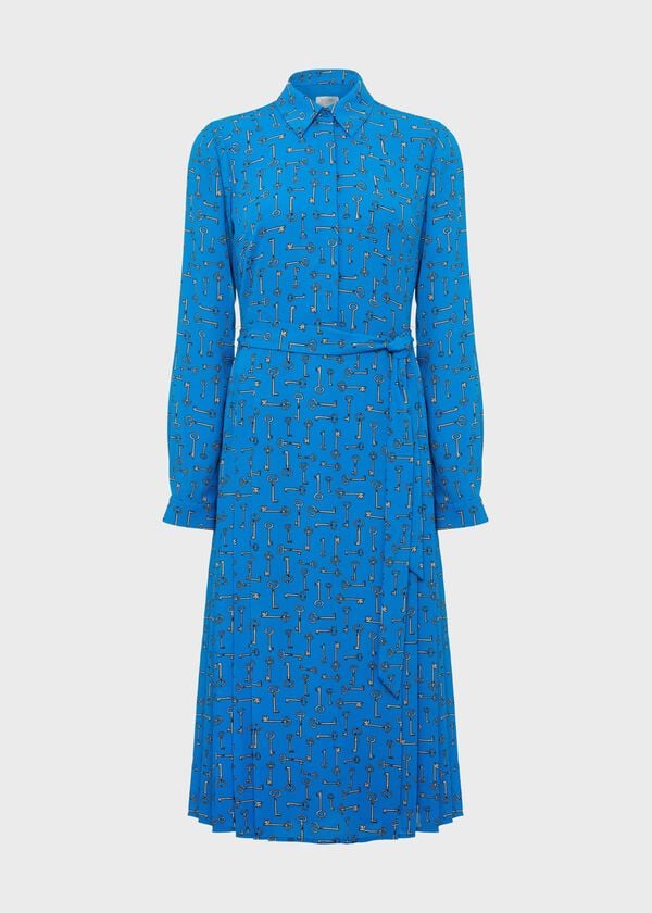Hobbs Alberta Shirt Dress Imperial Blue