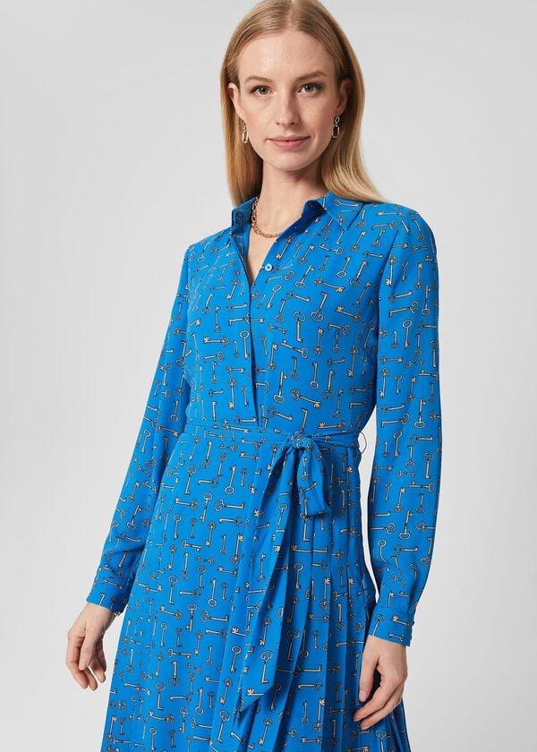 Hobbs Alberta Shirt Dress Imperial Blue