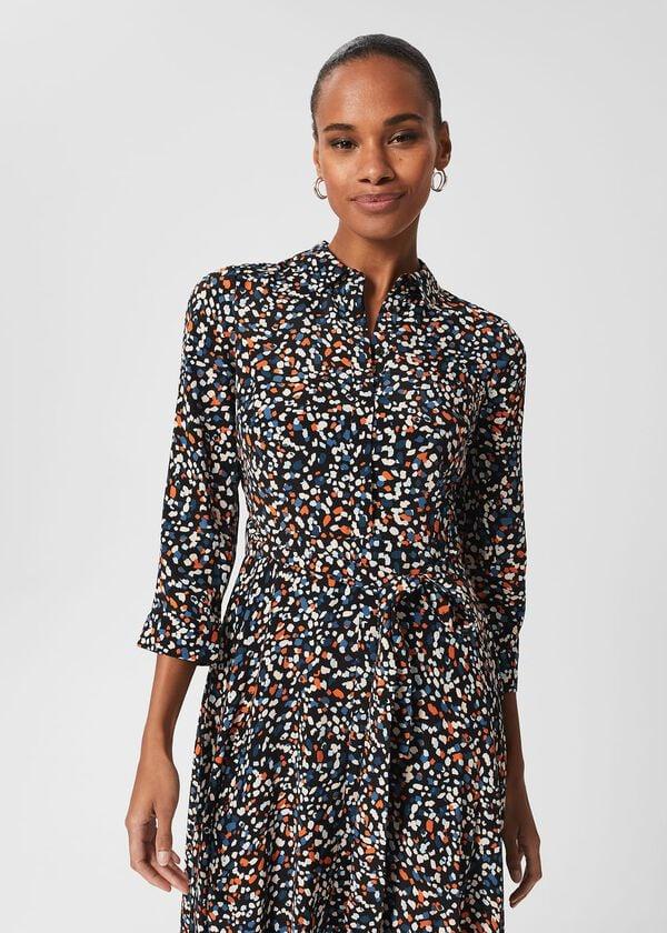 Hobbs Alex Dress Black Multi