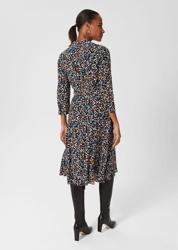 Hobbs Alex Dress Black Multi