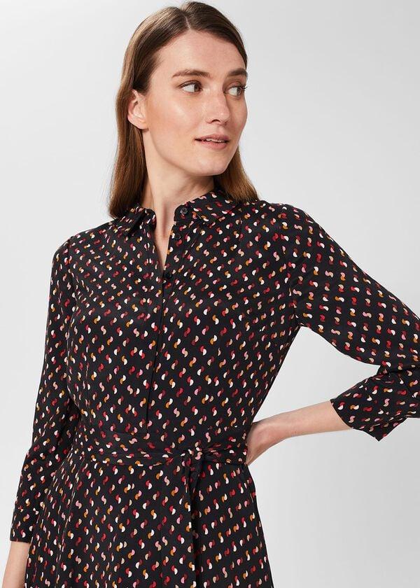 Hobbs Alex Dress Black Multi