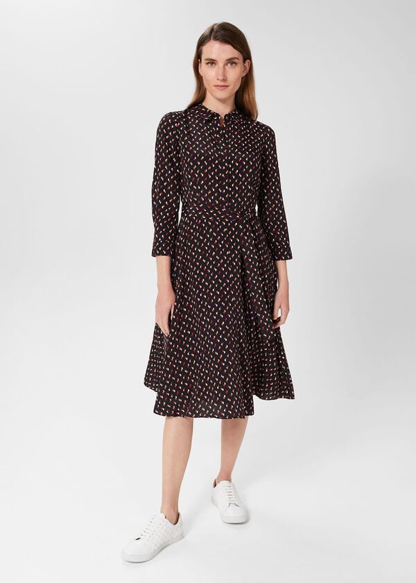 hobbs Alex Dress Black Multi