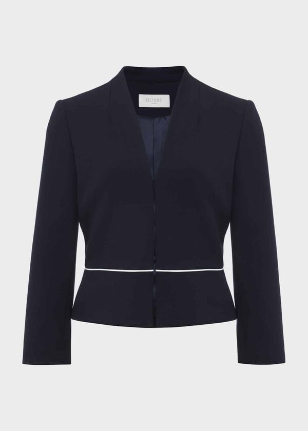 Hobbs Alexandra Jacket Navy Ivory