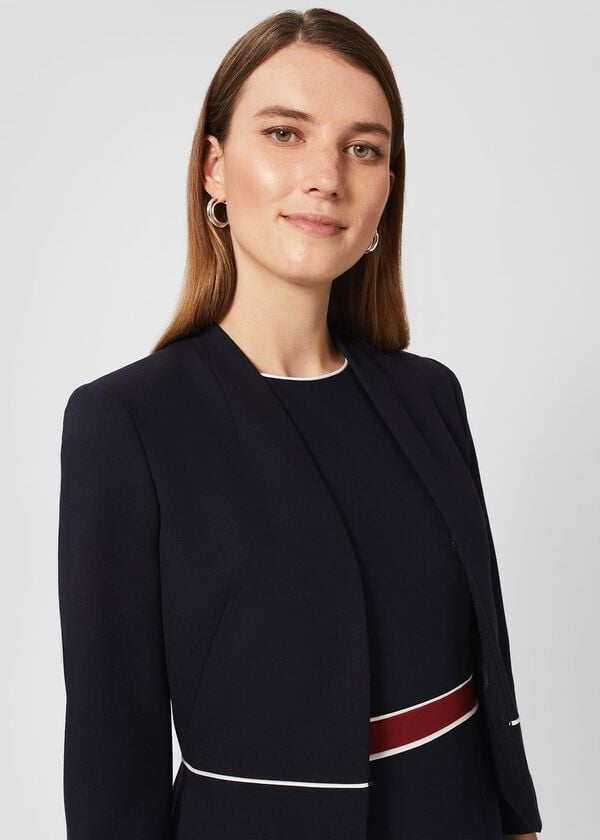 Hobbs Alexandra Jacket Navy Ivory