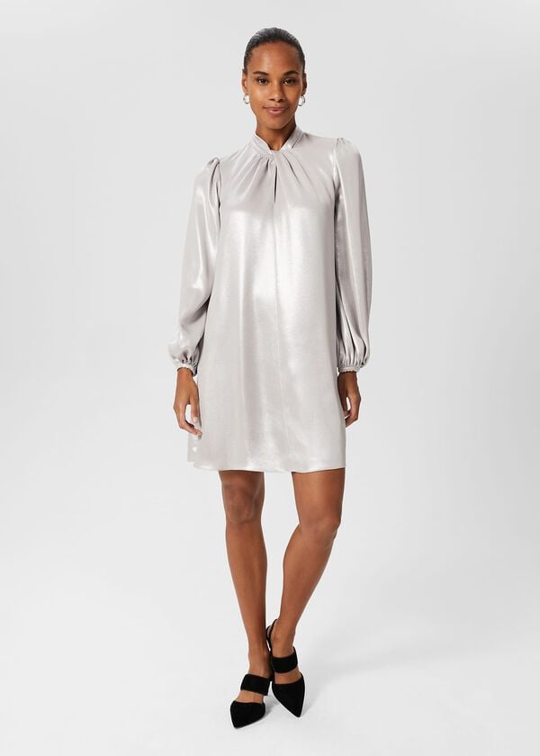 Hobbs Alexandria Dress Silver