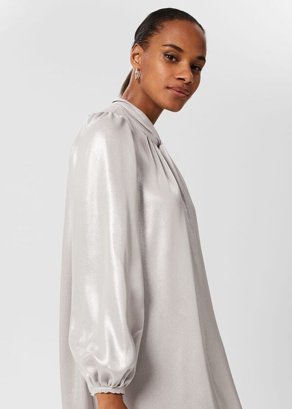 Hobbs Alexandria Dress Silver