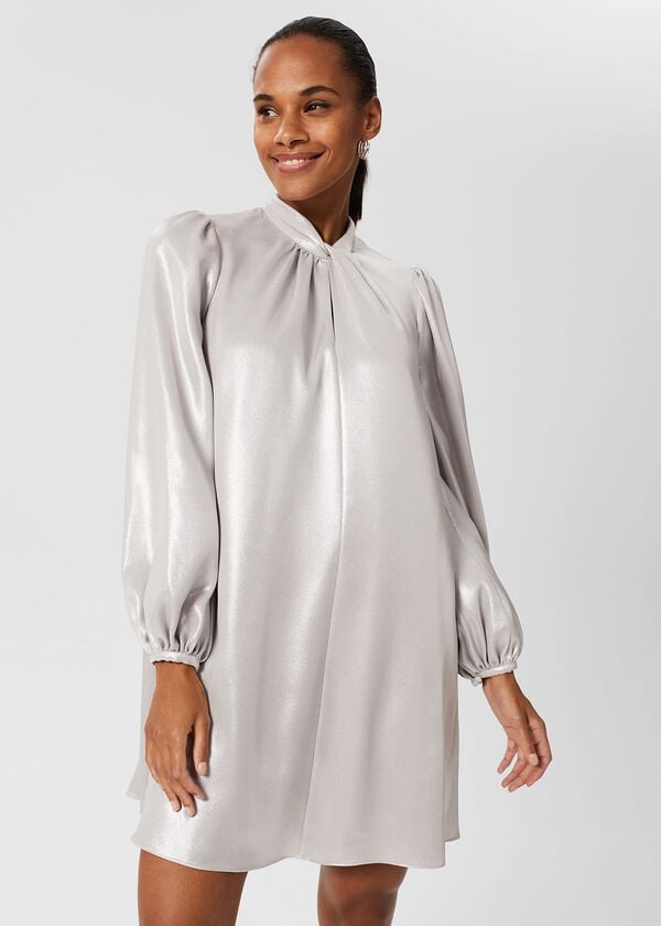 hobbs Alexandria Dress Silver