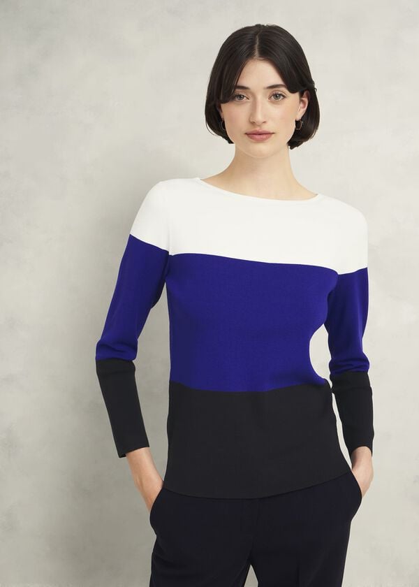 hobbs Alice Jumper Blue Multi