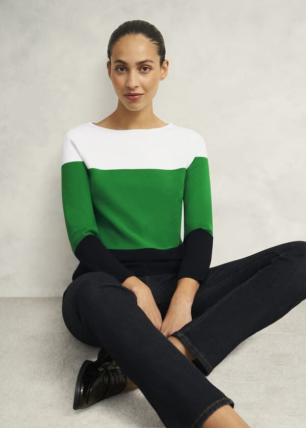 hobbs Alice Jumper Green