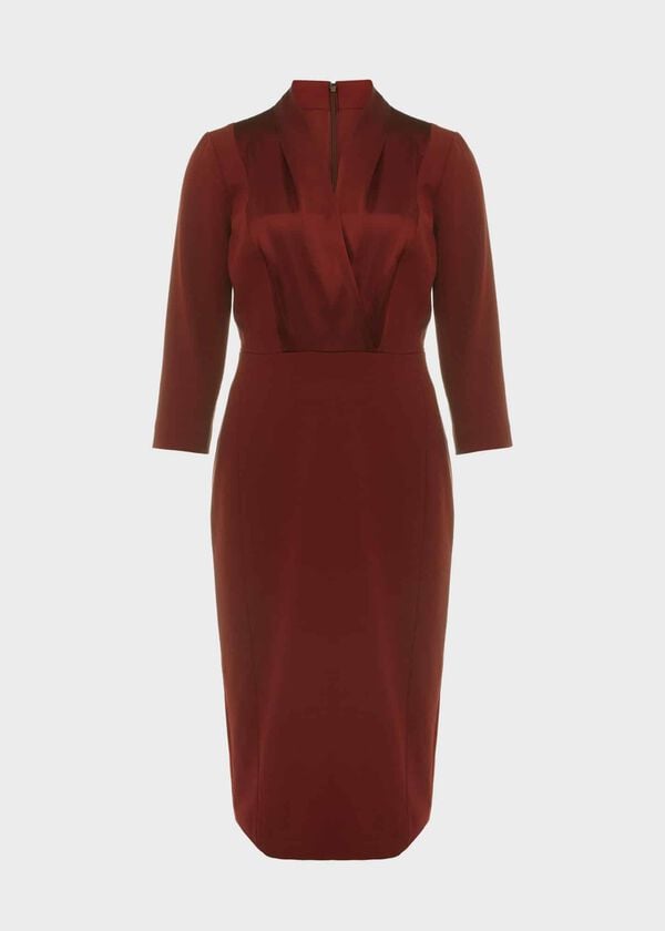 Hobbs Alisa Dress Deep Vermillion