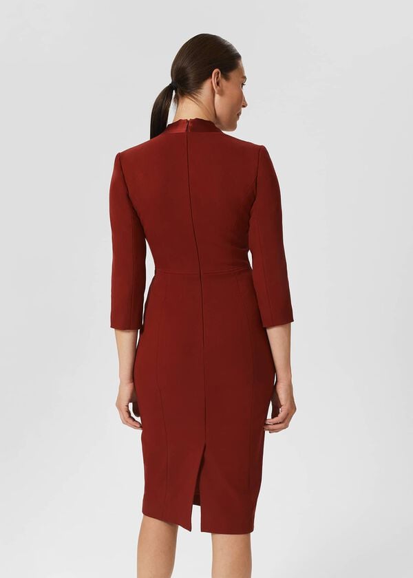 Hobbs Alisa Dress Deep Vermillion