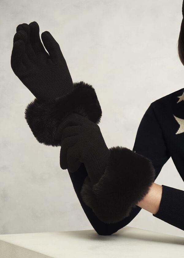 Hobbs Alison Gloves Black