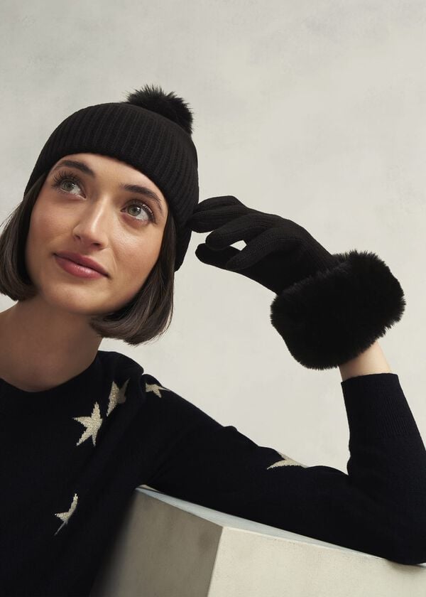 Hobbs Alison Gloves Black