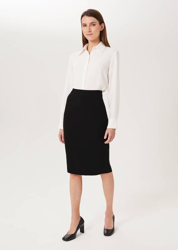 hobbs Alva Pencil Skirt Black