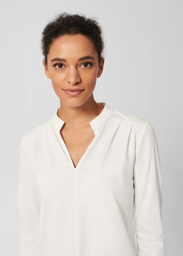 Hobbs Alva Tunic Top Ivory