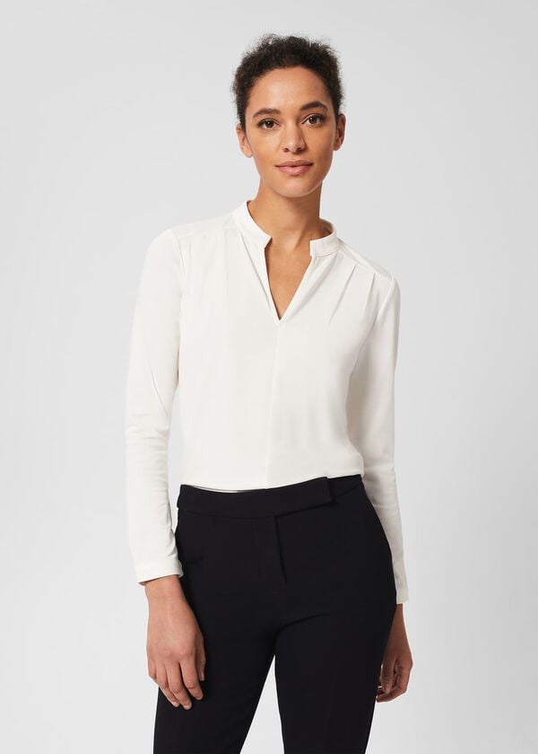 hobbs Alva Tunic Top Ivory