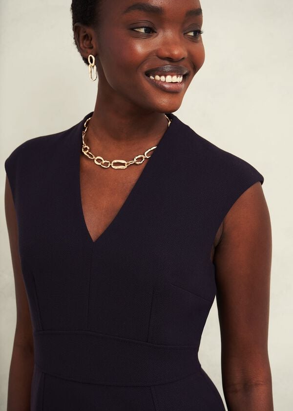 Hobbs Aly Dress Navy