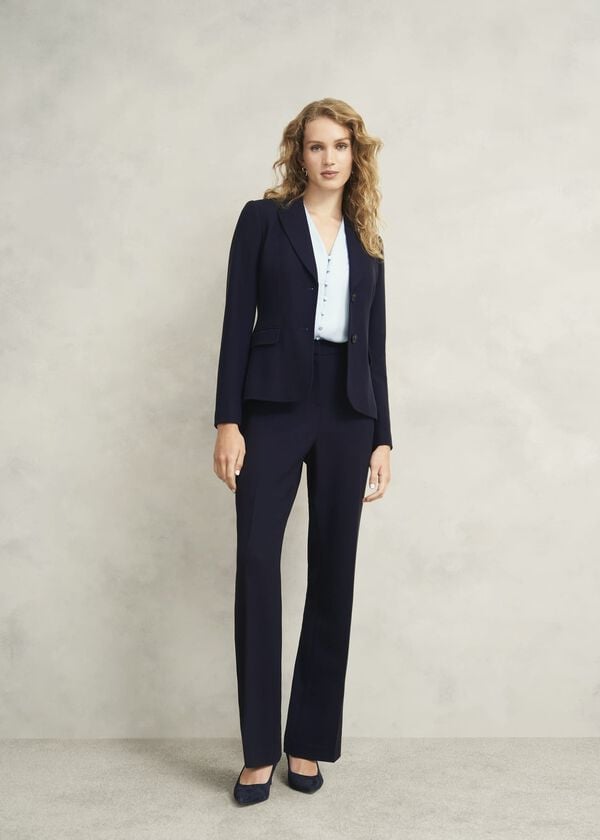 hobbs Aly Straight Trousers Navy