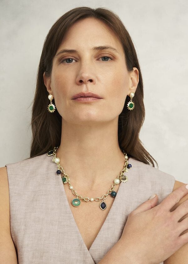 Hobbs Amaya Necklace Gold Multi