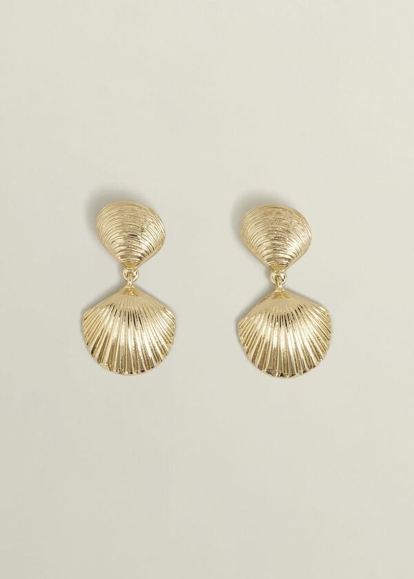 hobbs Amaya Shell Earring Gold
