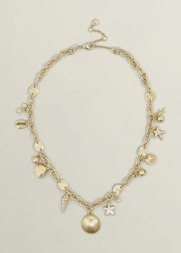 hobbs Amaya Shell Necklace Gold