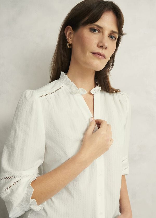 Hobbs Amira Blouse Ivory