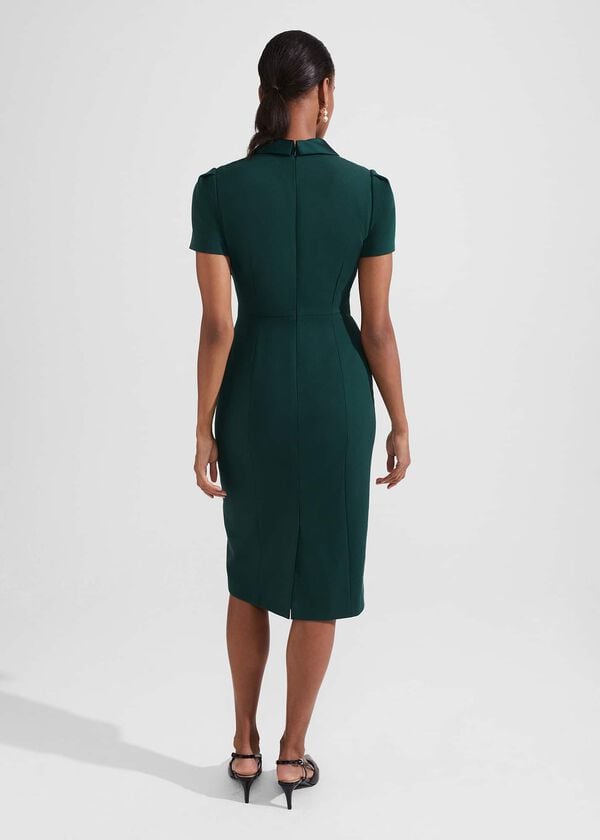 Hobbs Amira Dress Holly Green