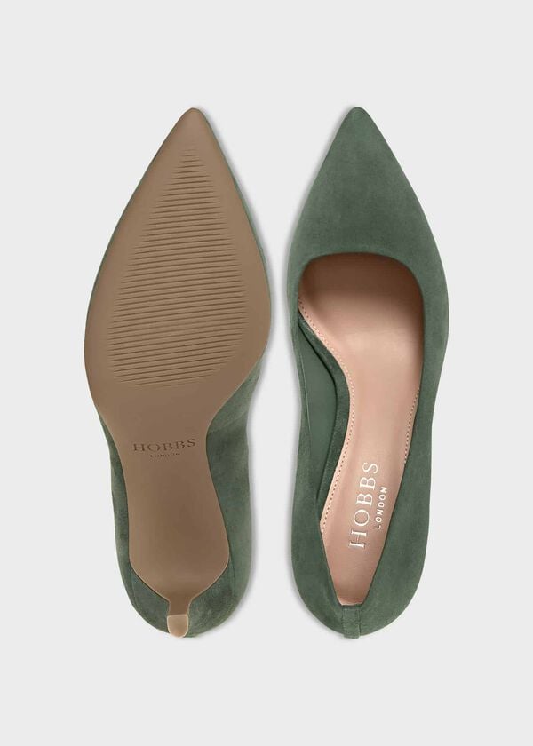 Hobbs Amy Court Shoes Orchard Green
