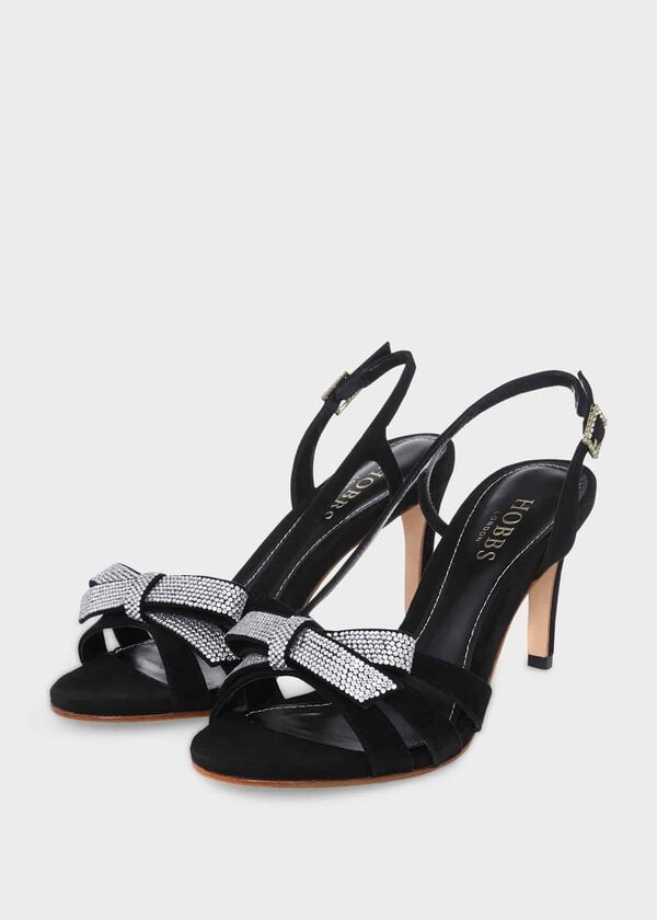 Hobbs Anastasia Bow Sandal Black