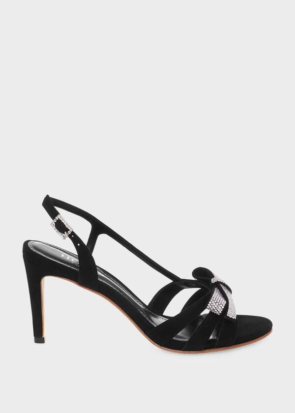 hobbs Anastasia Bow Sandal Black