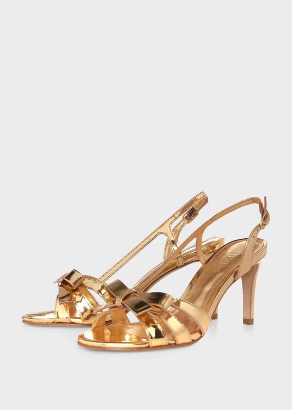 Hobbs Anastasia Bow Sandal Pale Gold