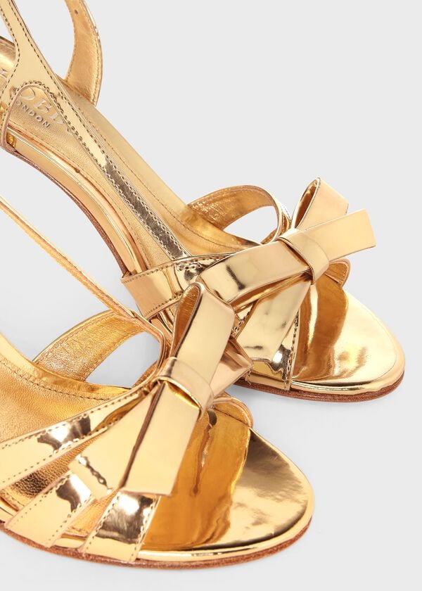 Hobbs Anastasia Bow Sandal Pale Gold