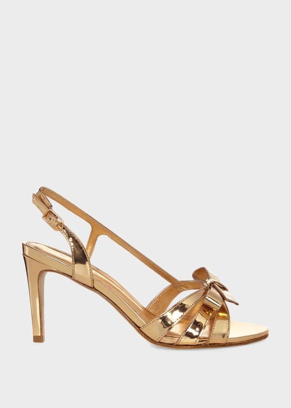 hobbs Anastasia Bow Sandal Pale Gold