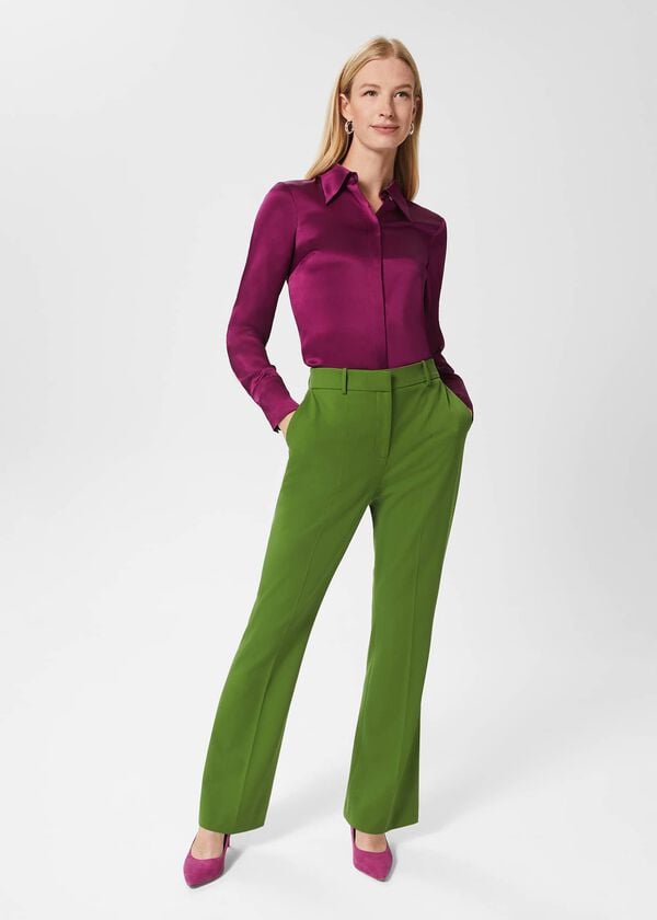 Hobbs Anela Trousers Green