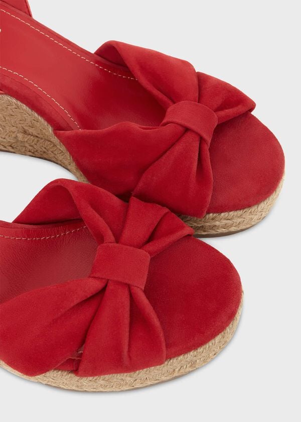 Hobbs Angelica Espadrille Deep Cherry Red