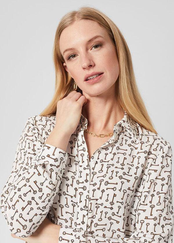 Hobbs Angelina Shirt Ivory