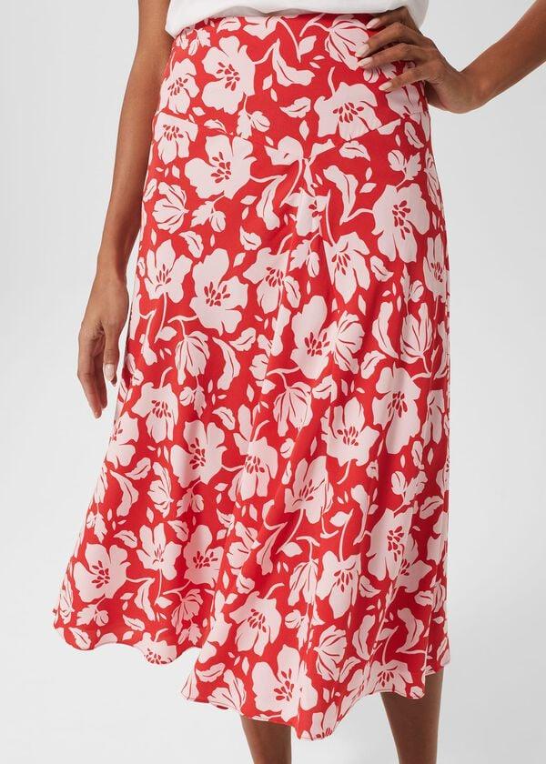 Hobbs Angie Skirt Red Pink