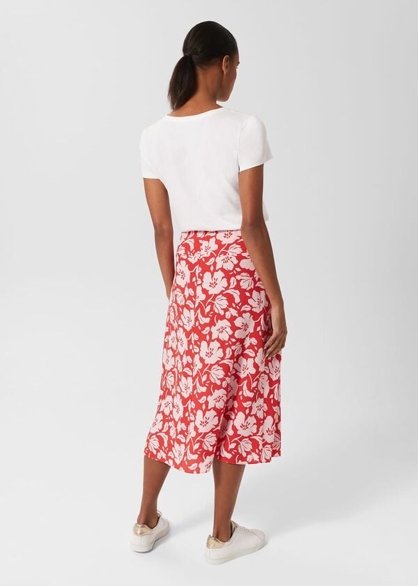 Hobbs Angie Skirt Red Pink