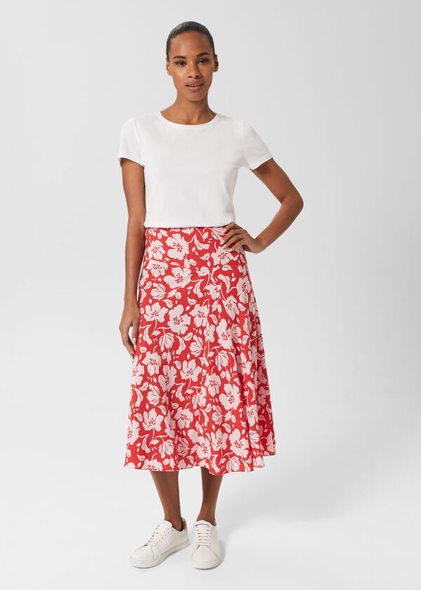 hobbs Angie Skirt Red Pink