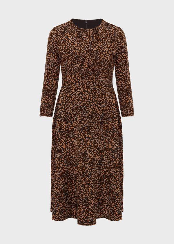 Hobbs Anita Jersey Dress Black Multi