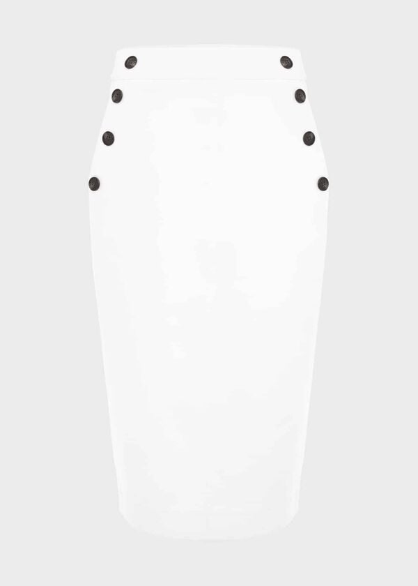 Hobbs Anita Skirt With Cotton White