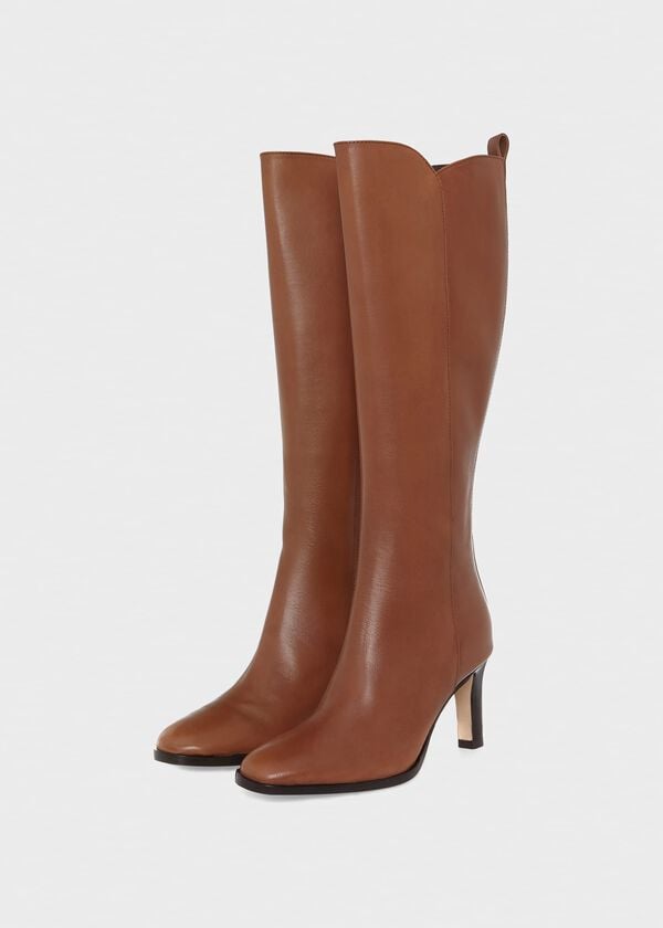 Hobbs Annabel Long Boot Tan