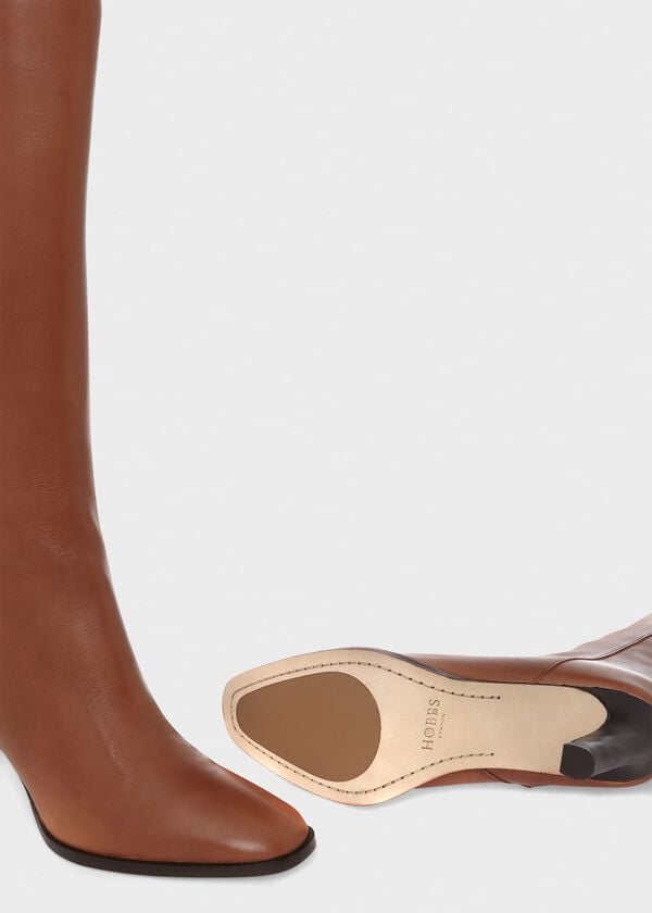 Hobbs Annabel Long Boot Tan