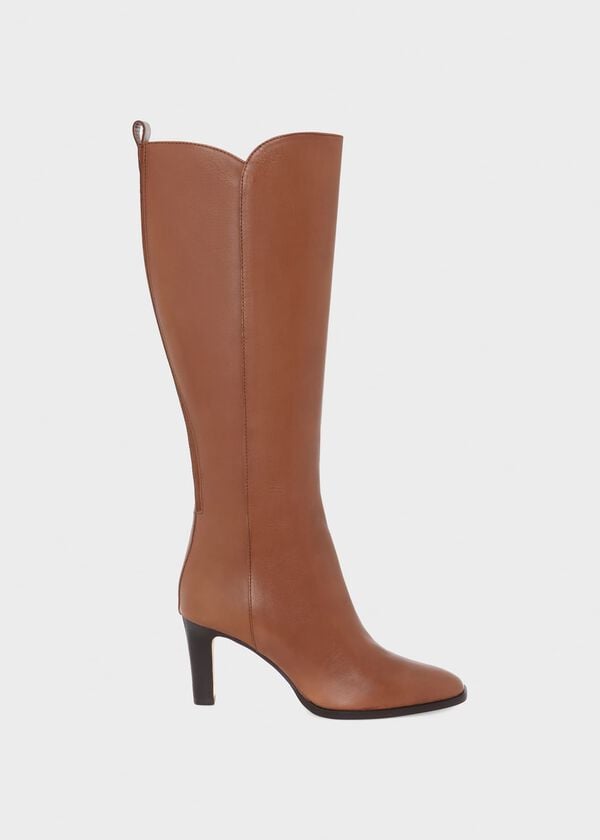 hobbs Annabel Long Boot Tan