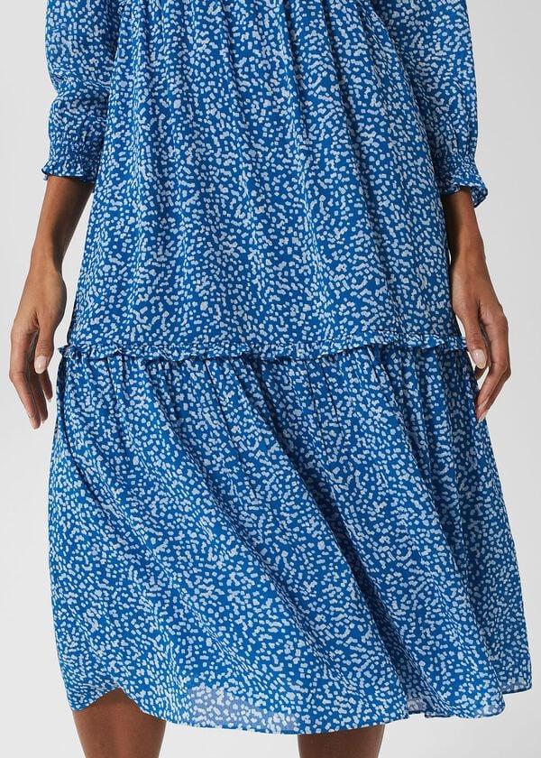 Hobbs Annalise Dress Blue Multi