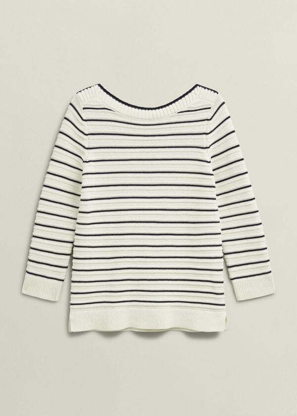 Hobbs Annalise Jumper Navy Warm Ivory