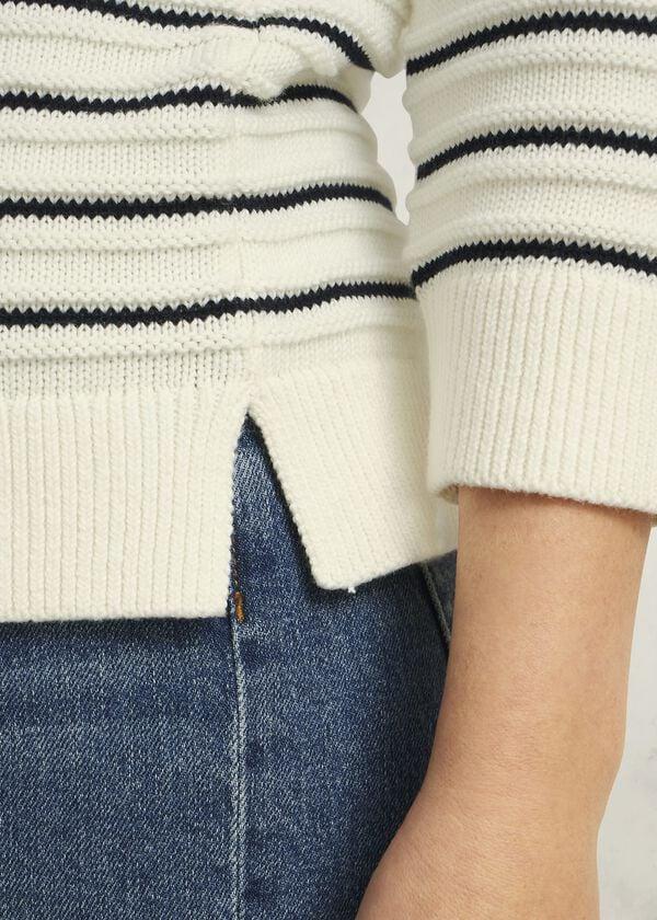 Hobbs Annalise Jumper Navy Warm Ivory